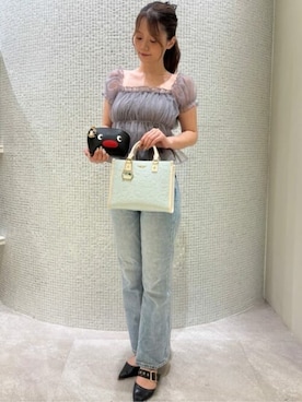 「アイテム（バッグ）」を使った、SamanthaThavasaPetitChoiceShopStaffさん（レディース）の夏コーディネート