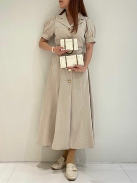 「アイテム（財布）」を使った、SamanthaThavasaPetitChoiceShopStaffさん（レディース・160cm）の夏コーディネート