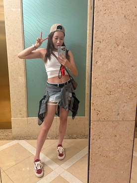 「HERMES（エルメス）のアイテム」を使った、SwingSssさん（レディース・165cm）の夏コーディネート