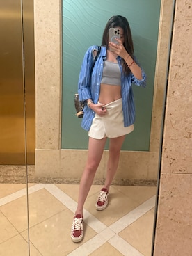 「ZARA（ザラ）のアイテム」を使った、SwingSssさん（レディース・165cm）の夏コーディネート