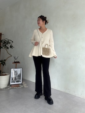 「prose verse（プロズヴェール）のアイテム」を使った、さーぽん🍒さん（レディース・167cm）の秋コーディネート