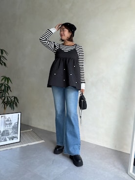 「prose verse（プロズヴェール）のアイテム」を使った、さーぽん🍒さん（レディース・167cm）の夏コーディネート
