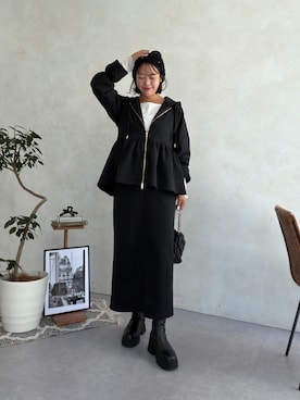 「prose verse（プロズヴェール）のアイテム（Tシャツ/カットソー）」を使った、さーぽん🍒さん（レディース・167cm）の秋コーディネート