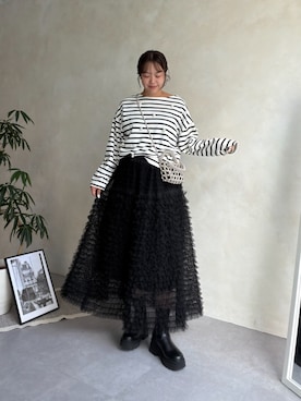 「prose verse（プロズヴェール）のアイテム」を使った、さーぽん🍒さん（レディース・167cm）の夏コーディネート