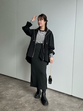 「アイテム（マウンテンパーカー）」を使った、saaya  ☺︎さん（レディース・166cm・20代）の春コーディネート