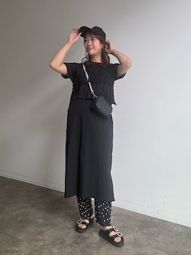 「アイテム（キャップ）」を使った、saaya  ☺︎さん（レディース・166cm・20代）の夏コーディネート