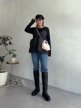 さーぽん🍒さん（レディース・167cm）の秋コーディネート
