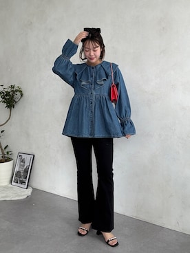 saaya  ☺︎さん（レディース・167cm）の春コーディネート