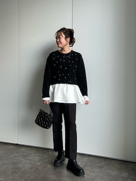 さーぽん🍒さん（レディース・166cm）の冬コーディネート