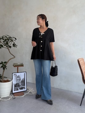 「prose verse（プロズヴェール）のアイテム」を使った、さーぽん🍒さん（レディース・167cm）の夏コーディネート
