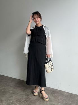 「prose verse（プロズヴェール）のアイテム（ワンピース/ドレス）」を使った、saaya  ☺︎さん（レディース・166cm）の夏コーディネート