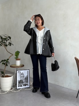 「prose verse（プロズヴェール）のアイテム（Tシャツ/カットソー）」を使った、さーぽん🍒さん（レディース・167cm）の秋コーディネート
