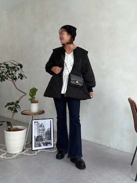 「prose verse（プロズヴェール）のアイテム（Tシャツ/カットソー）」を使った、さーぽん🍒さん（レディース・167cm）の秋コーディネート