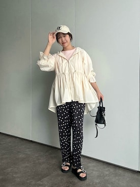 「アイテム（マウンテンパーカー）」を使った、saaya  ☺︎さん（レディース・166cm・20代）の春コーディネート