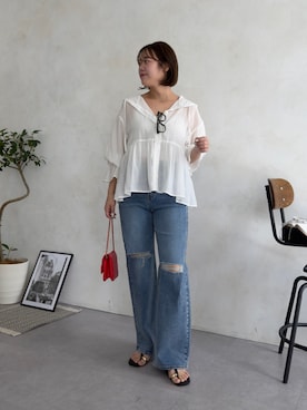 「prose verse（プロズヴェール）のアイテム」を使った、saaya  ☺︎さん（レディース・167cm）の春コーディネート