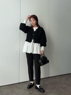 「ニットカーディガン」｜saaya  ☺︎さん（レディース・166cm・20代）の冬コーディネート