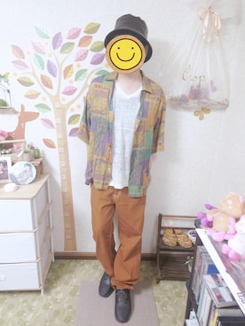 「RAGEBLUE（レイジブルー）のアイテム（スニーカー）」を使った、とんこつさん（メンズ・166cm）の秋コーディネート