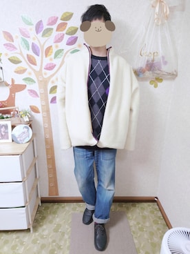 とんこつさん（メンズ・166cm）の冬コーディネート