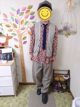 「RAGEBLUE（レイジブルー）のアイテム（スニーカー）」を使った、とんこつさん（メンズ・166cm）の春コーディネート