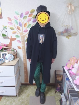 「HARE（ハレ）のアイテム（その他アウター）」を使った、とんこつさん（メンズ・166cm）の冬コーディネート