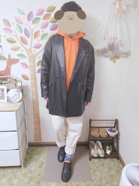 とんこつさん（メンズ・166cm）の冬コーディネート