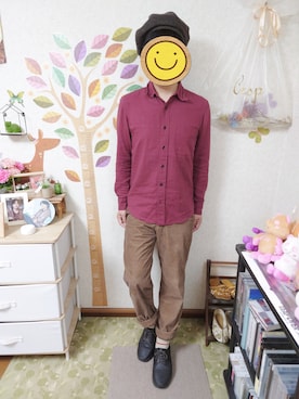 「RAGEBLUE（レイジブルー）のアイテム（スニーカー）」を使った、とんこつさん（メンズ・166cm）の秋コーディネート