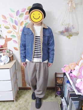 「RAGEBLUE（レイジブルー）のアイテム（スニーカー）」を使った、とんこつさん（メンズ・166cm）の春コーディネート
