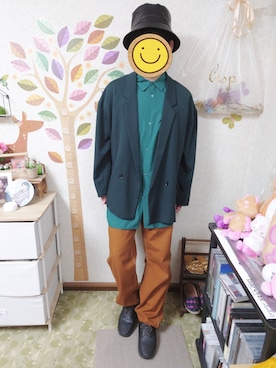 「RAGEBLUE（レイジブルー）のアイテム（スニーカー）」を使った、とんこつさん（メンズ・166cm）の秋コーディネート