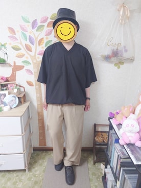 「RAGEBLUE（レイジブルー）のアイテム（スニーカー）」を使った、とんこつさん（メンズ・166cm）の秋コーディネート