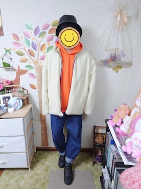 「RAGEBLUE（レイジブルー）のアイテム（スニーカー）」を使った、とんこつさん（メンズ・166cm）の冬コーディネート