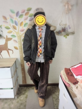 「Jonas Claesson（ジョナスクレアッソン）のアイテム」を使った、とんこつさん（メンズ・166cm）の冬コーディネート