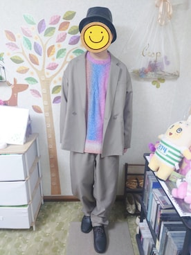 「RAGEBLUE（レイジブルー）のアイテム（スニーカー）」を使った、とんこつさん（メンズ・166cm）の春コーディネート