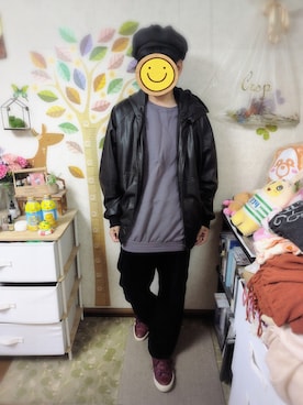 とんこつさん（メンズ・166cm）の冬コーディネート