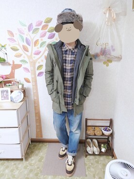 とんこつさん（メンズ・166cm）の冬コーディネート