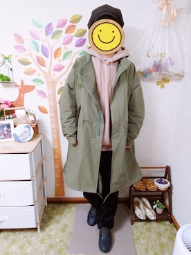 「BEAUTY&YOUTH UNITED ARROWS」｜「アイテム（モッズコート）」を使った、とんこつさん（メンズ・166cm）の冬コーディネート