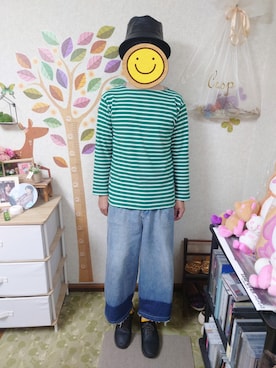 「RAGEBLUE（レイジブルー）のアイテム（スニーカー）」を使った、とんこつさん（メンズ・166cm）の夏コーディネート