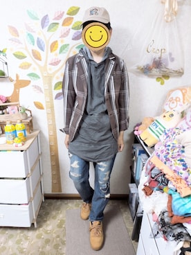 「NANO universe（ナノユニバース）のアイテム」を使った、とんこつさん（メンズ・166cm）の秋コーディネート