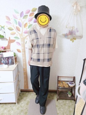 「RAGEBLUE（レイジブルー）のアイテム（スニーカー）」を使った、とんこつさん（メンズ・166cm）の秋コーディネート