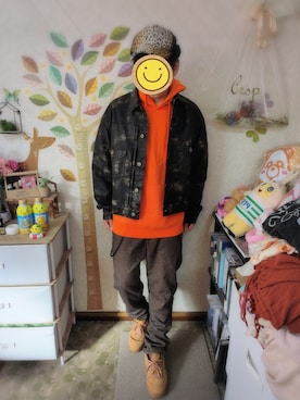 「New Balance」｜「アイテム（ブルゾン）」を使った、とんこつさん（メンズ・166cm）の冬コーディネート