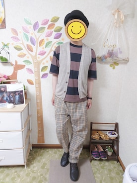 「RAGEBLUE（レイジブルー）のアイテム（スニーカー）」を使った、とんこつさん（メンズ・166cm）の夏コーディネート