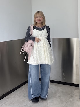 「アイテム（ワンピース/ドレス）」を使った、ミカさん（レディース・150cm）の秋コーディネート