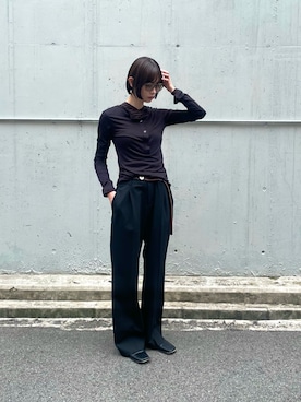 「A.D.S.R.（エーディーエスアール）のアイテム」を使った、yuka さん（レディース・164cm）の夏コーディネート