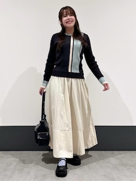「THE SHOP TK （ザ ショップ ティーケー ）のアイテム（スカート）」を使った、macchaさん（レディース・156cm）の春コーディネート