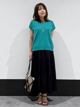 「Sunauna（スーナウーナ）のアイテム」を使った、macchaさん（レディース・156cm）の春コーディネート