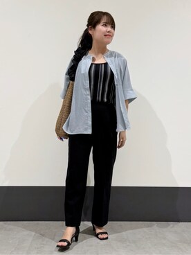 「THE SHOP TK （ザ ショップ ティーケー ）のアイテム（タンクトップ）」を使った、macchaさん（レディース・156cm）の春コーディネート