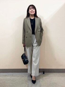 「THE SHOP TK （ザ ショップ ティーケー ）のアイテム（パンプス）」を使った、macchaさん（レディース・156cm）の秋コーディネート