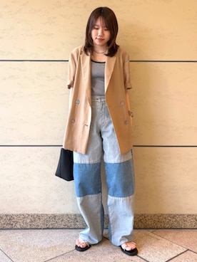 河合さん（レディース・153cm）の春コーディネート