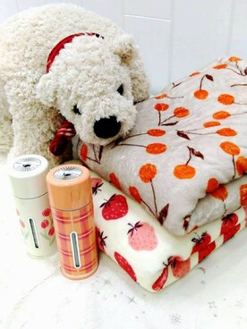 「アイテム（ブランケット）」を使った、NoNさん（レディース・162cm）の秋コーディネート