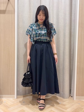 「grove（グローブ）のアイテム」を使った、minamiさん（レディース・154cm）の夏コーディネート