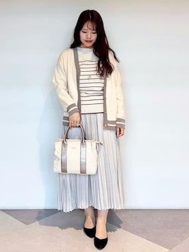 「Lee（リー）のアイテム（トートバッグ）」を使った、minamiさん（レディース・154cm）の秋コーディネート